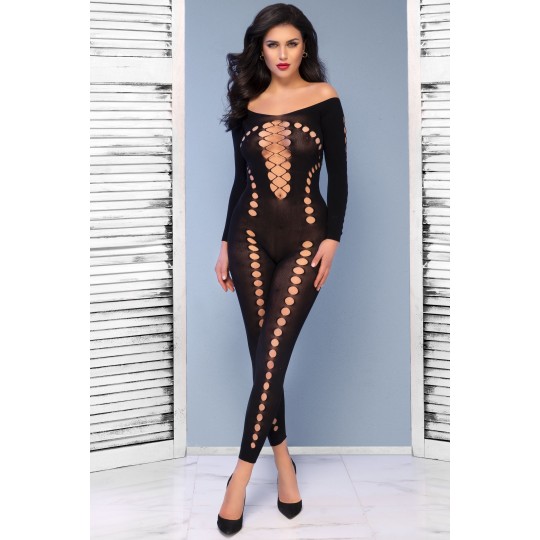 BODYSTOCKING CR-4646 NERO CHILIROSE