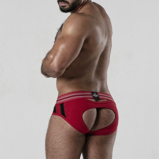 CUECA BACKROOM BOTTOMLESS LOCKER GEAR VERMELHA