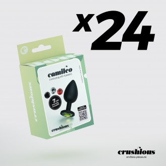 PACK DE 24 CAMILEO PLUG ANAL PEQUENO COM 4 JOIAS INTERCAMBIÁVEIS CRUSHIOUS