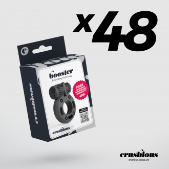 PACK DE 48 ANNEAU DE PÉNIS AVEC BALLE VIBRATOIRE BOOSTER CRUSHIOUS