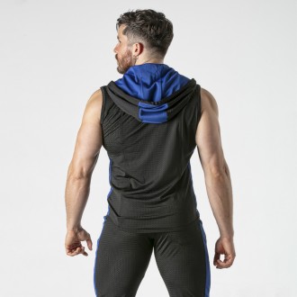 LOCKER GEAR HOODY VEST BLUE