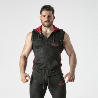 GILET HOODY ROSSO LOCKER GEAR