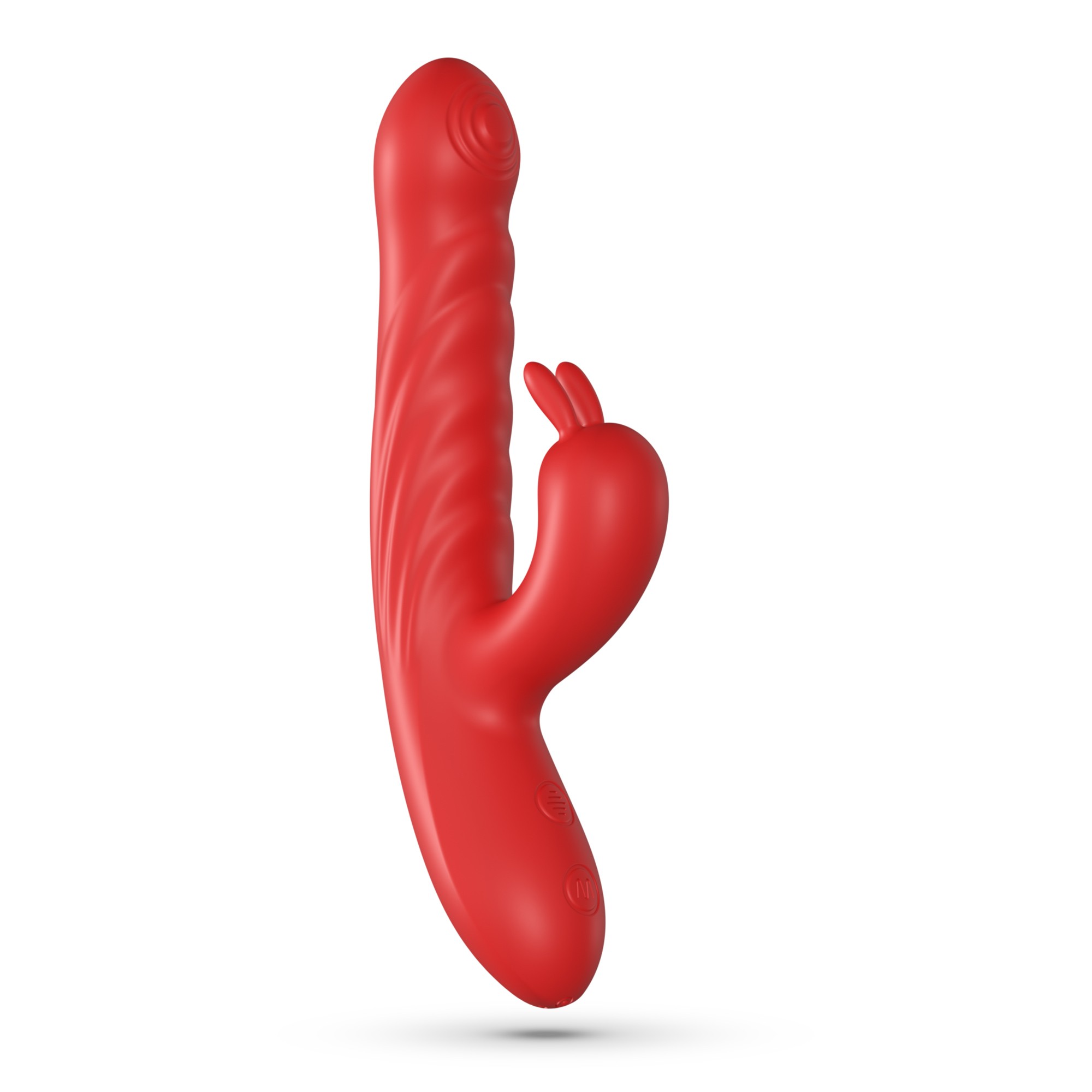 LAPIN VIBRADOR CONEJO RECARGABLE CON EMPUJE ROJO CRUSHIOUS