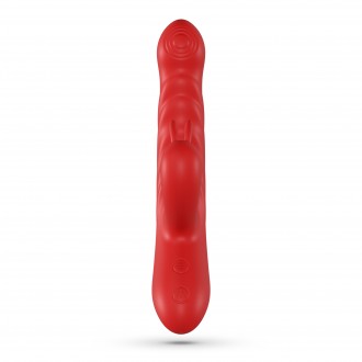 LAPIN VIBRADOR RECARREGÁVEL RABBIT COM IMPULSO VERMELHO CRUSHIOUS