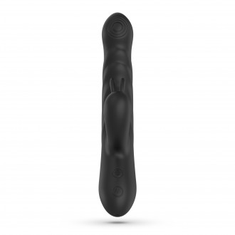 LAPIN VIBRADOR RECARREGÁVEL RABBIT COM IMPULSO PRETO CRUSHIOUS