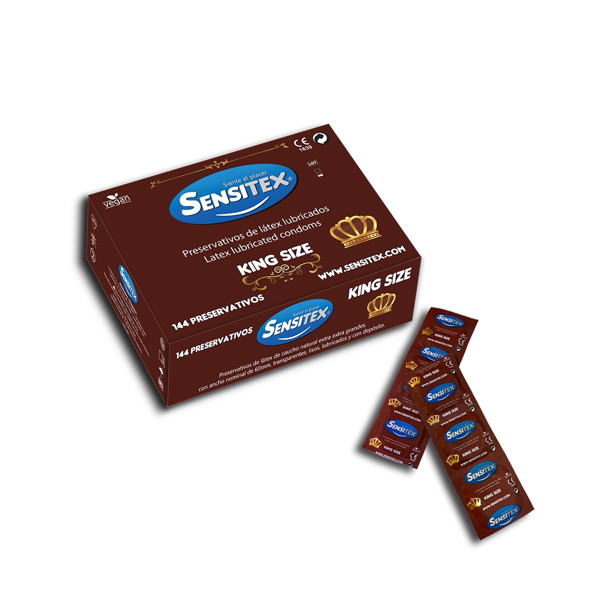 SENSITEX NATURAL CONDOMS XKING SIZE 144 UNITS