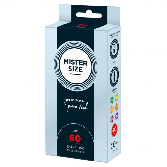 PRESERVATIVOS MISTER SIZE 60 MM