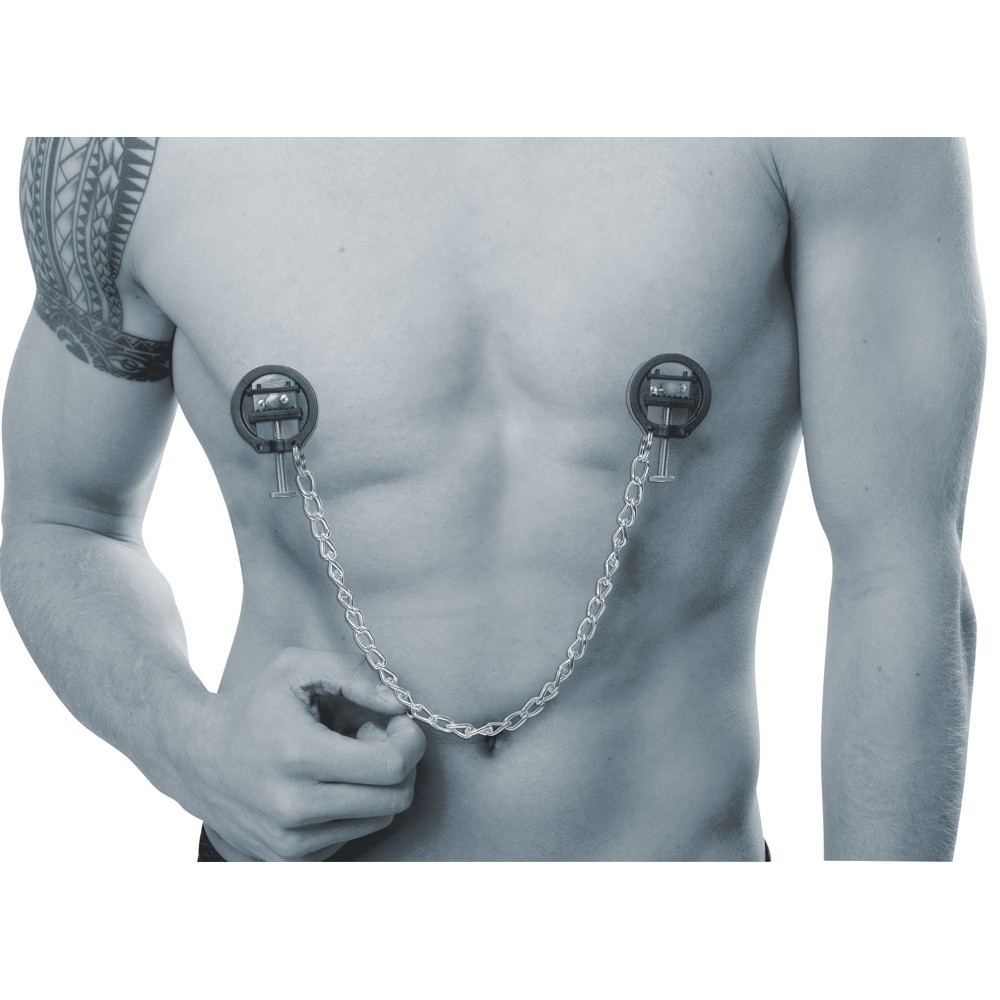 FETISH COLLECTION NIPPLE CLAMPS WITH METAL CHAIN