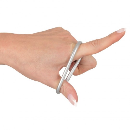 METALLIC SILICONE COCK RING SET