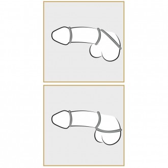 METALLIC SILICONE COCK RING SET