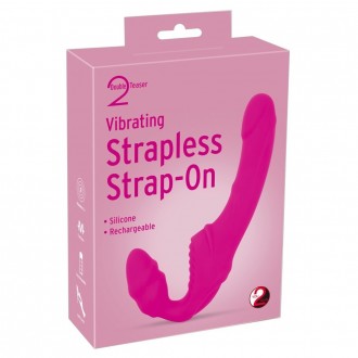 VIBRATING STRAPLESS STRAP-ON