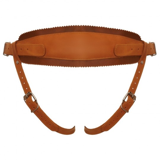 LEATHER STRAP-ON HARNESS