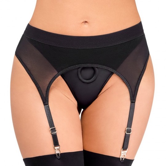 STRAP-ON THONG WITH SUSPENDERS