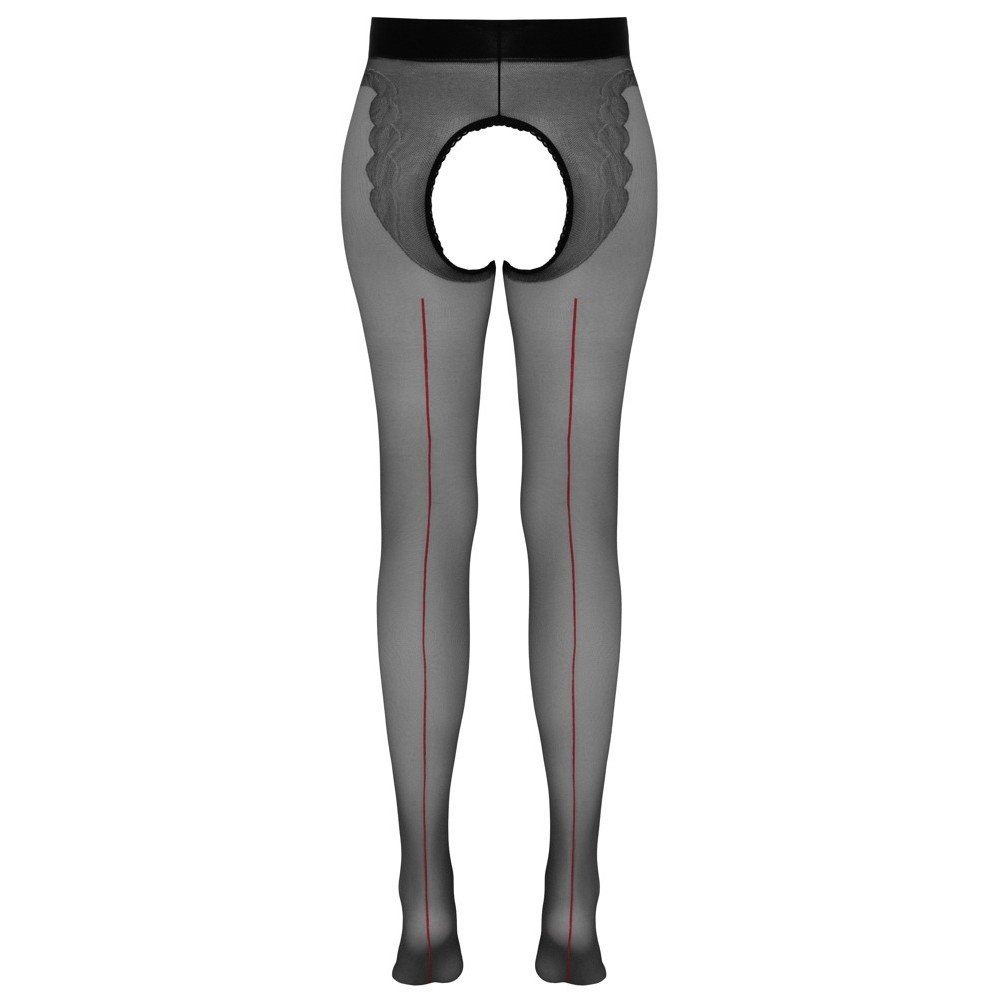 CROTCHLESS TIGHTS, WITH DECORATIVE SEAM