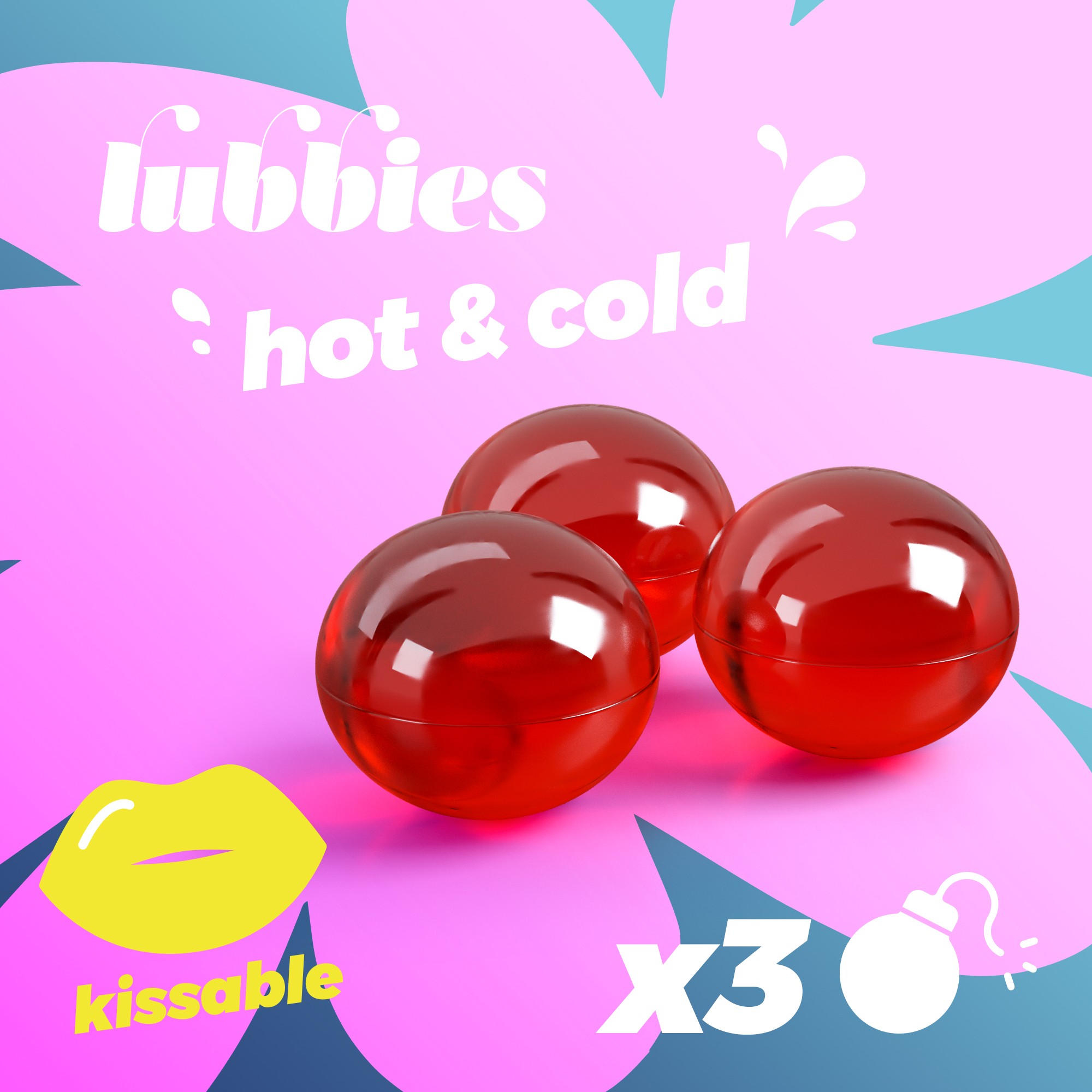 LUBBIES BOLINHAS DE ÓLEO QUENTE &amp; FRIO CRUSHIOUS