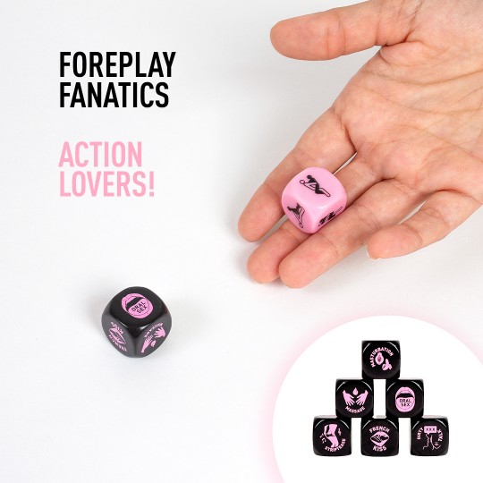 SET 2 FOREPLAY FANATICS DICE! DICE LOVERS! SECRET PLAY