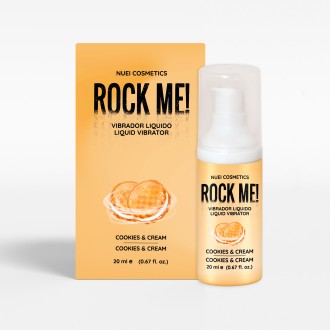 ROCK ME! VIBRADOR LÍQUIDO BISCOITO E NATA 20 ML NUEI