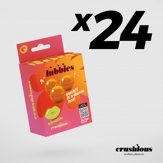 PACK DE 24 BOLITAS DE ACEITE CALIENTE LUBBIES CRUSHIOUS