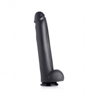 THE MASTER - DILDO WITH SUCTION CUP - BLACK