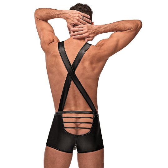 BACK SINGLET NEGRO MALE POWER