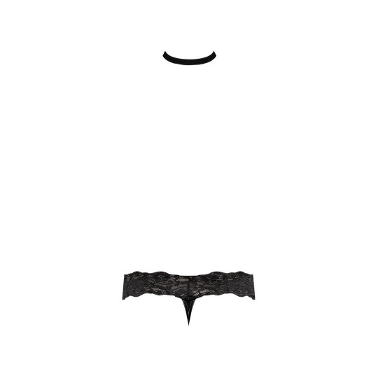 MALE POWER CHOKER THONG BLACK