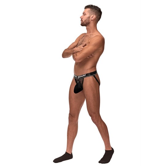 JOCKSTRAP COCK RING JOCK NOIR MALE POWER