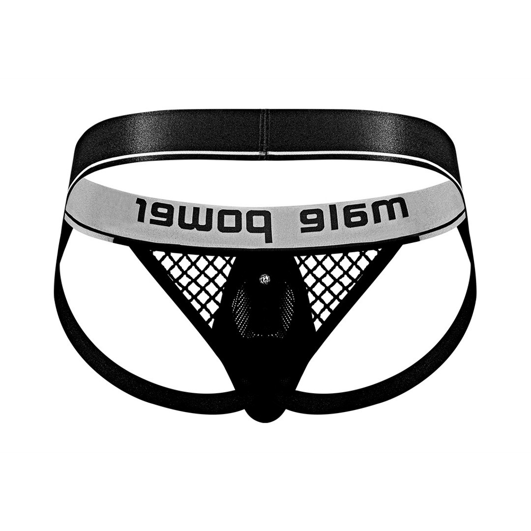 JOCKSTRAP COCK RING JOCK NOIR MALE POWER