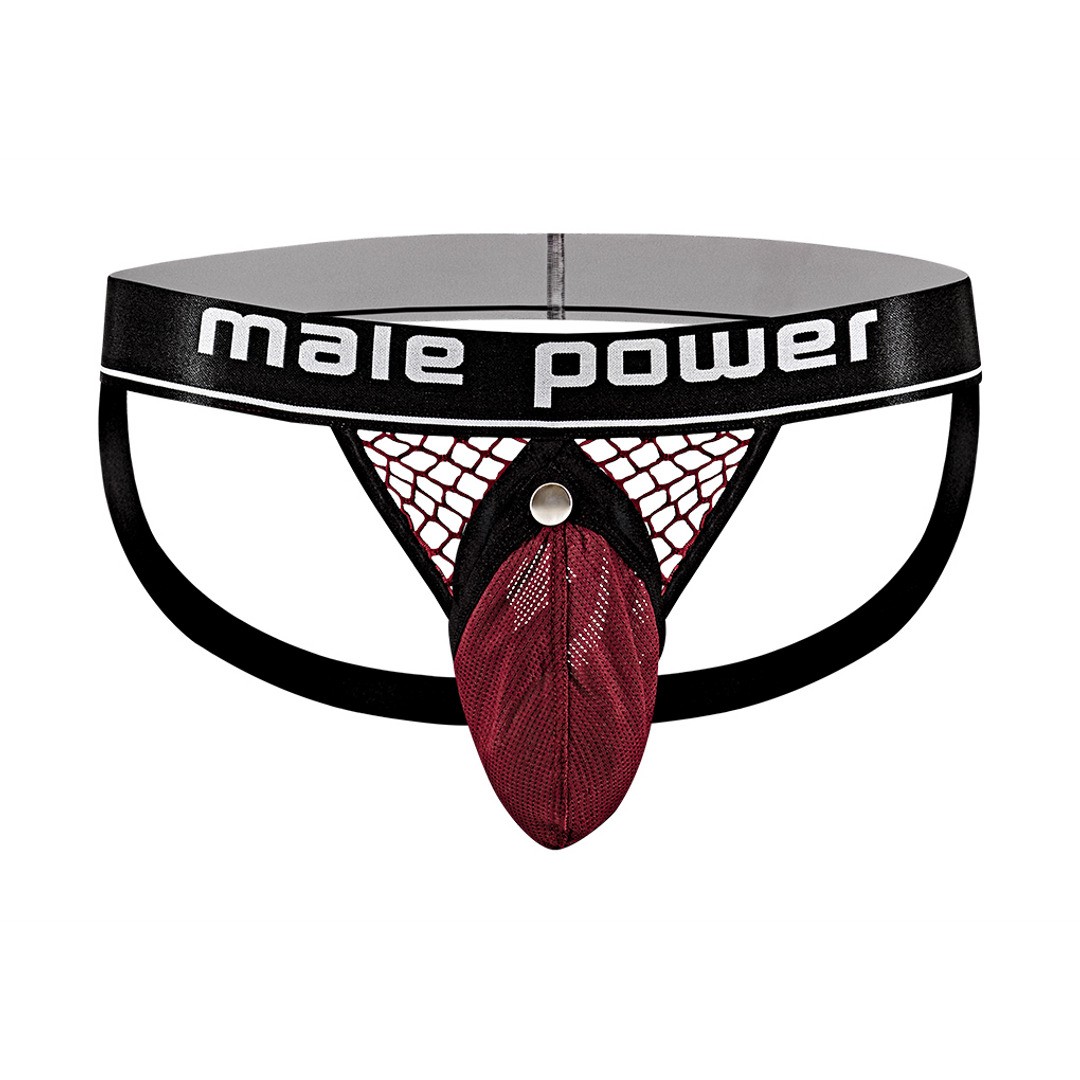 COCK RING JOCK - L/XL - BURGUNDY