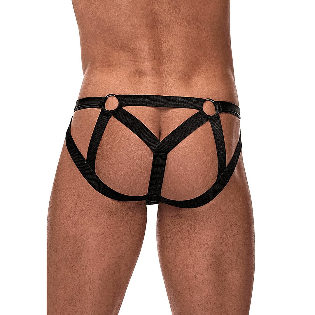 STRAPPY RING JOCK BLACK