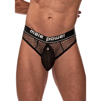 MALE POWER COCK RING THONG BLACK