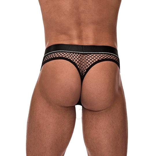 MALE POWER COCK RING THONG BLACK