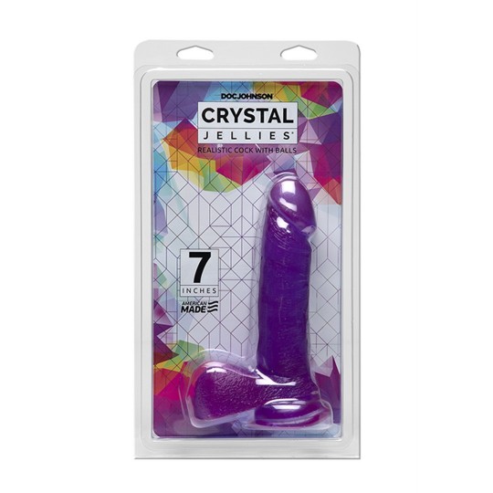 REALISTIC COCK WITH BALLS - 8 / 20 CM