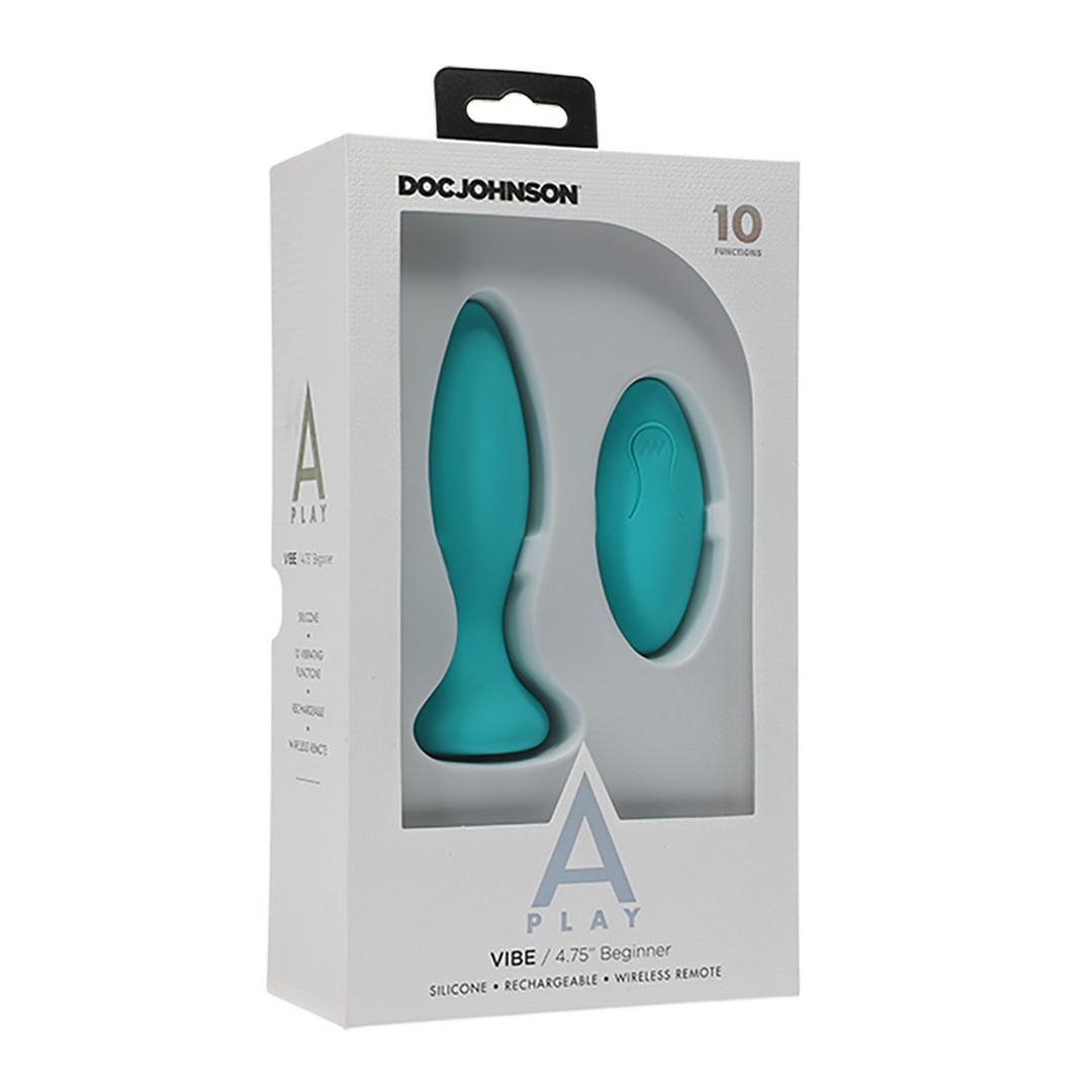 VIBE - BEGINNERS SILICONE ANAL PLUG WITH REMOTE CONTROL