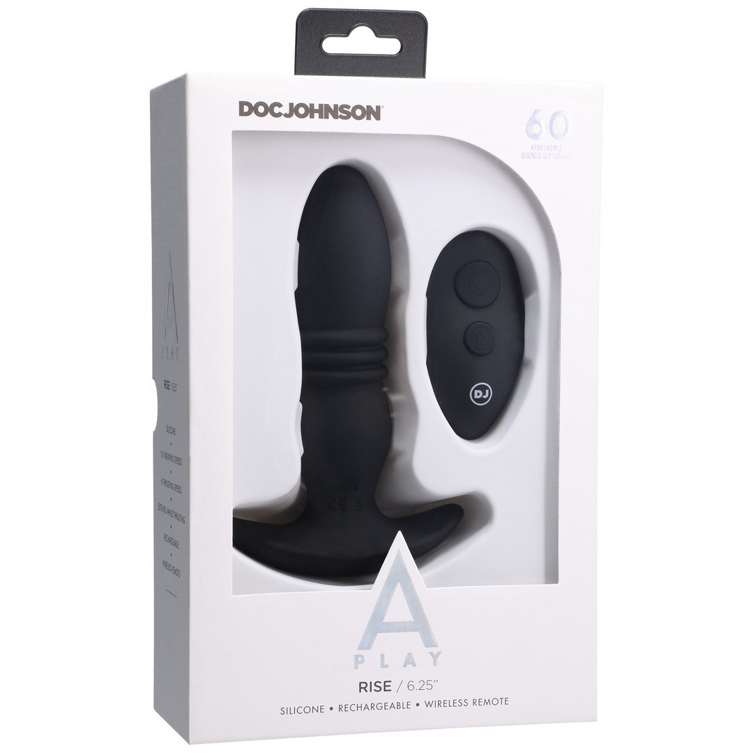 RISE - SILICONE ANAL PLUG WITH REMOTE CONTROL