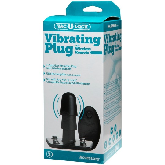 VIBRATING PLUG WITH WIRELESS REMOTE CONTROL