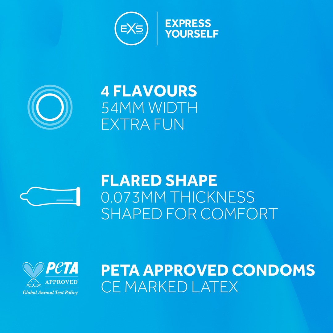 EXS MIXED FLAVORED - CONDOMS - 12 PIECES