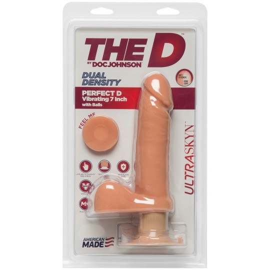 PERFECT D - REALISTIC ULTRASKYN DILDO WITH BALLS - 7 / 18 CM