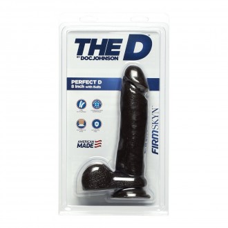 PERFECT D - REALISTIC FIRMSKYN DILDO WITH BALLS - 8 / 20 CM