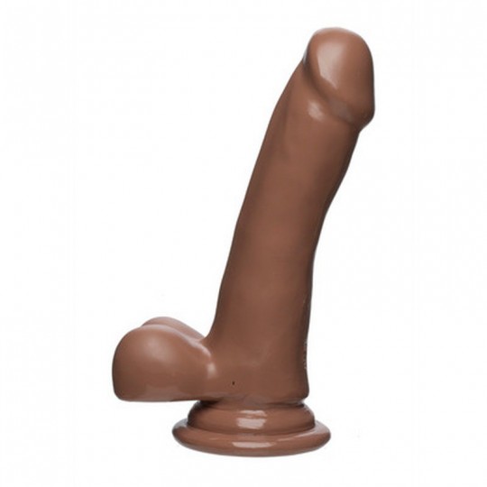 SLIM D - REALISTIC FIRMSKYN DILDO WITH BALLS - 6 / 15 CM