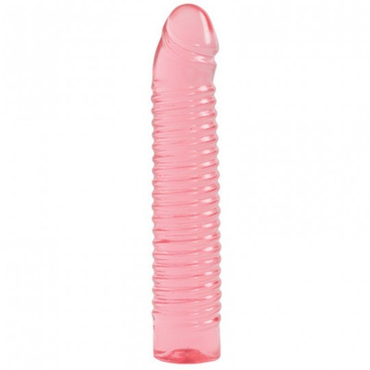 SUNRISE - RIBBED JELLY DILDO - 7 / 18 CM