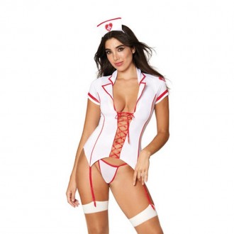 SEXY TRIAGE TRIXIE NURSE LINGERIE COSTUME - ONE SIZE