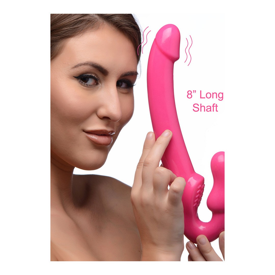 REVOLVER SLIM - VIBRATING STRAPLESS STRAP-ON