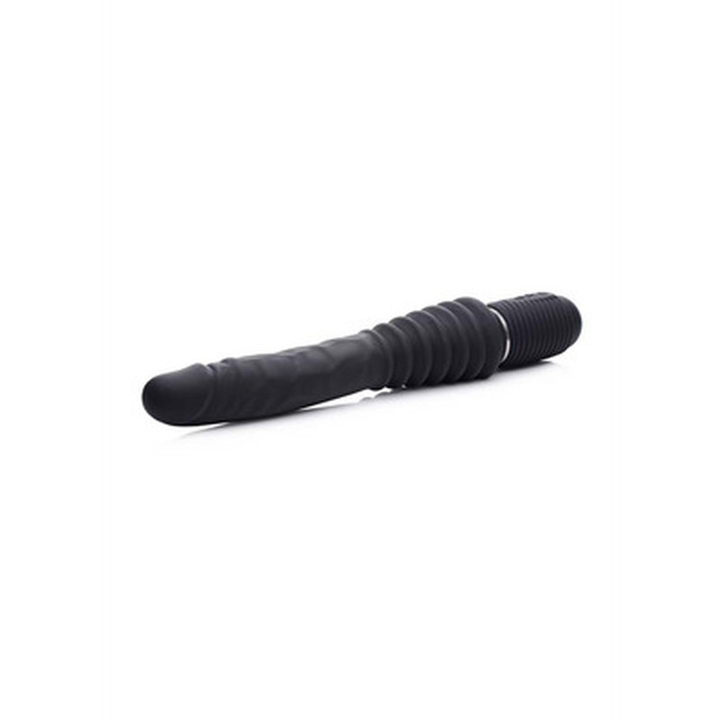 THRUST MASTER - VIBRATING AND THRUSTING DILDO WITH HANDLE