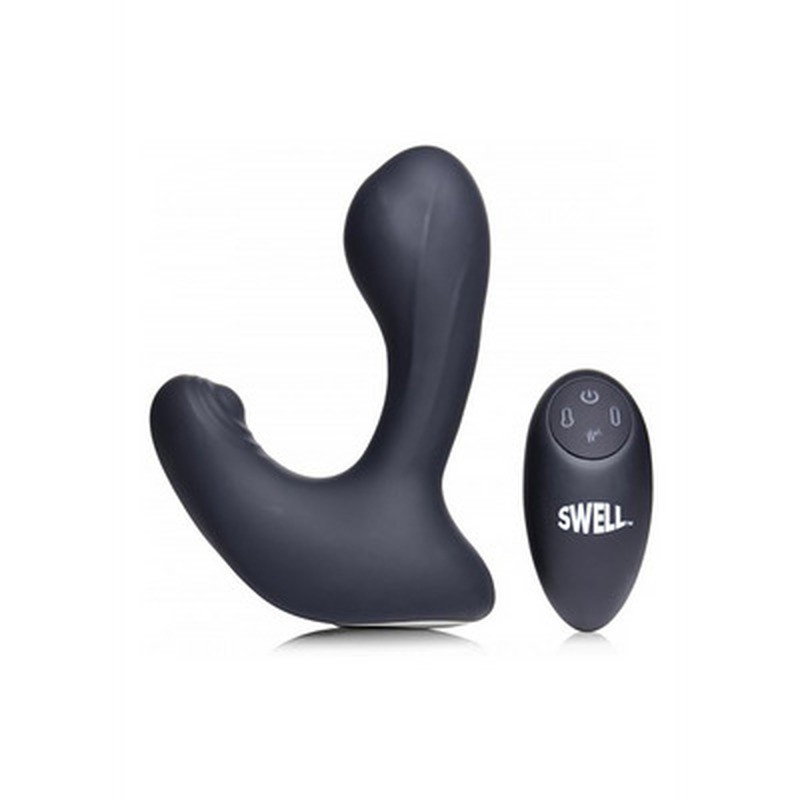 INFLATABLE AND TAPPING PROSTATE VIBE WITH REMOTE CONTROL