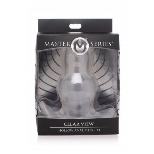 CLEAR VIEW - HOLLOW ANAL PLUG - EXTRA LARGE