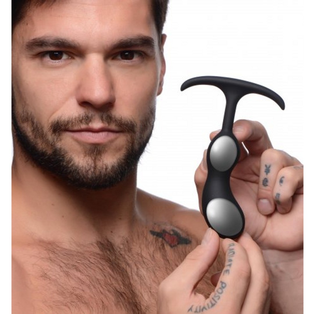 PREMIUM SILICONE WEIGHTED PROSTATE PLUG - SMALL