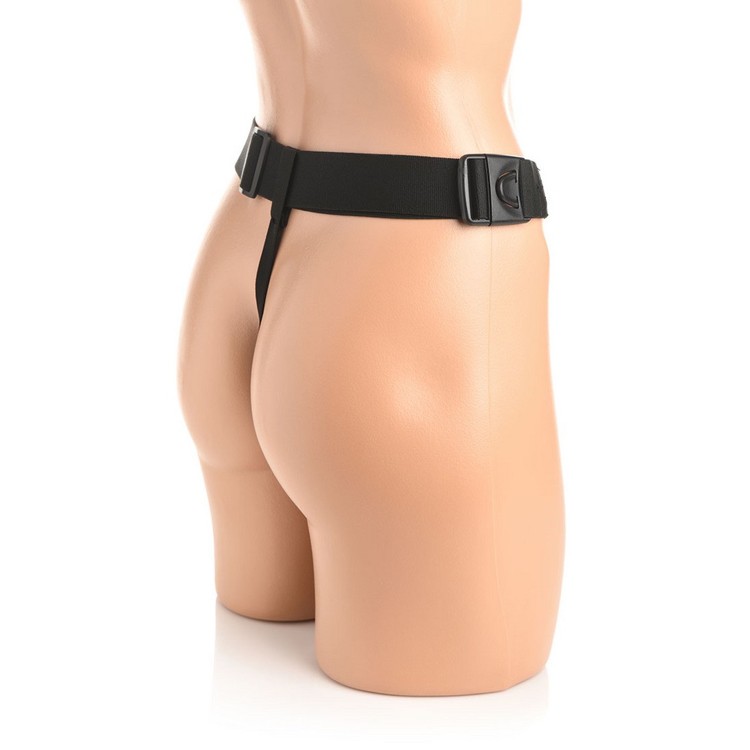 BUM-TASTIC - SILICONE ANAL PLUG WITH HARNESS AND REMOTE CONTROL