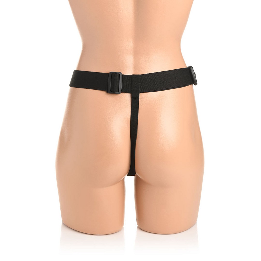 BUM-TASTIC - SILICONE ANAL PLUG WITH HARNESS AND REMOTE CONTROL