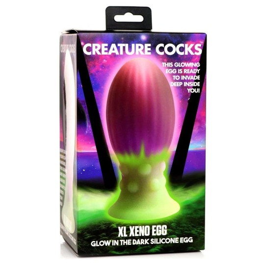 XENO EGG - GLOW IN THE DARK - SILICONE EGG - XL - PINK