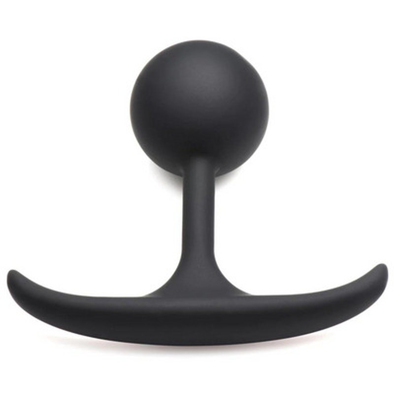 COMFORT PLUGS SILICONE WEIGHTED ROUND PLUG 3.9 - BLACK